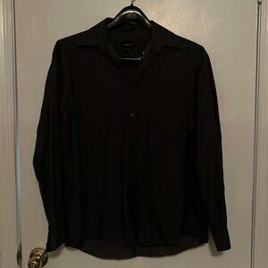 Claiborne Charcoal Grey Button up Shirt